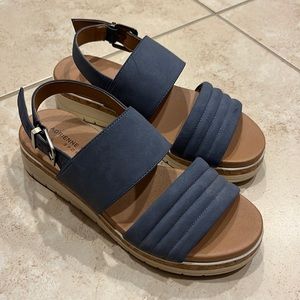 Adrienne Vittadini Blue microfiber